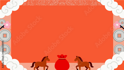 Background of the Year of the Horse Poster