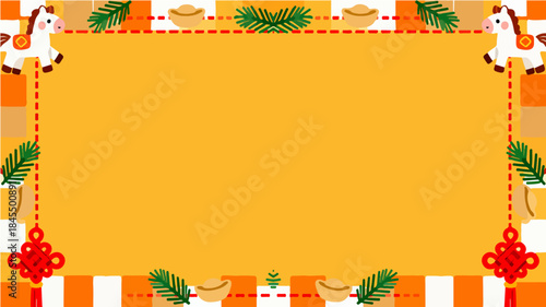 Background of the Year of the Horse Poster