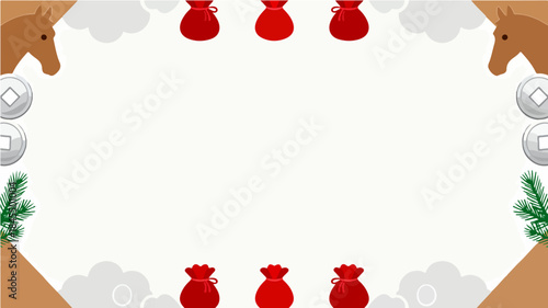 Background of the Year of the Horse Poster