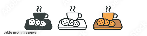 daily comfort tray with cookies and tea