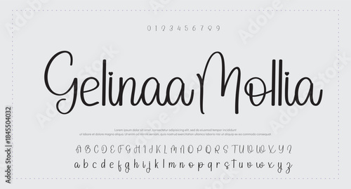 Signature script lettering font 