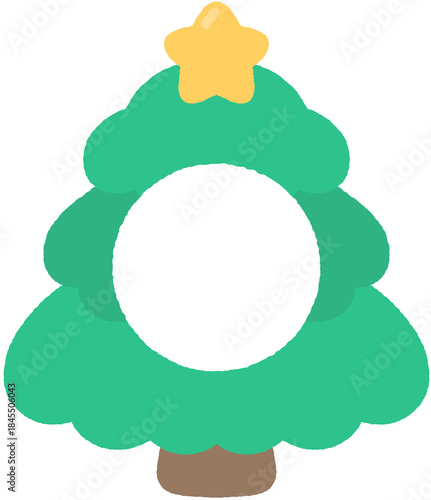 겨울 크리스마스 크리스마스트리 얼굴합성도안 크리스마스코스튬 크리스마스트리 코스튬 일러스트