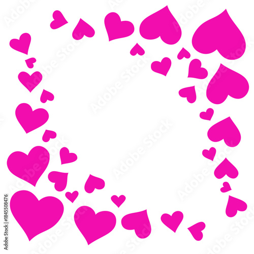pink background with hearts