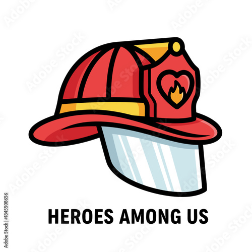 Firefighter's Helmet: A symbolic image of a firefighter's helmet, representing the bravery and heroism of first responders who stand ready to serve.