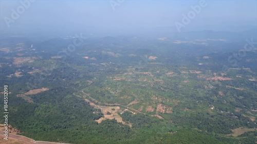 Flying over Goa in India