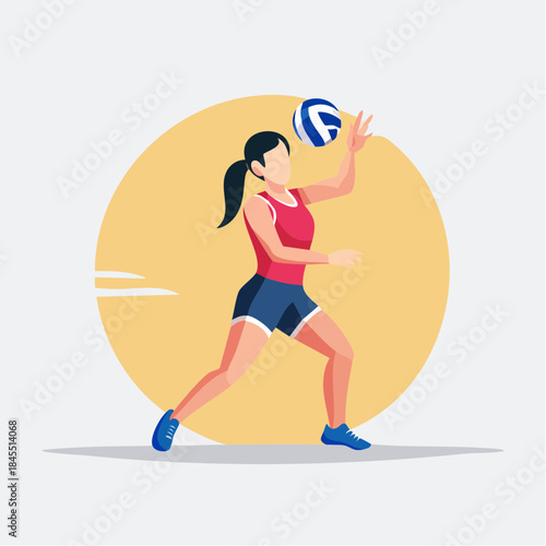 young woman exercising with dumbbells