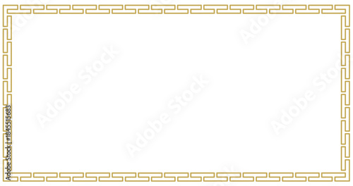 background chinese asian border traditional pattern vector