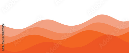 abstract gradient orange wave background. minimalist orange background.