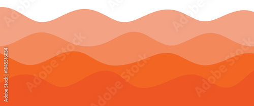abstract gradient orange wave background. minimalist orange background.