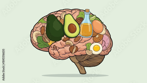 Nourishing the mind: a conceptual illustration of brain health through nutritious foods