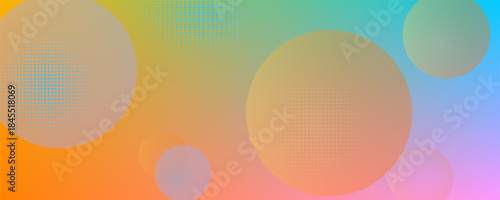 Modern abstract covers set, minimal covers design. Colorful cicle background, vector illustration.