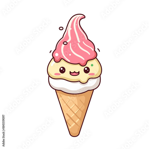 Cute Delicious Ice Cream Design Very Cool