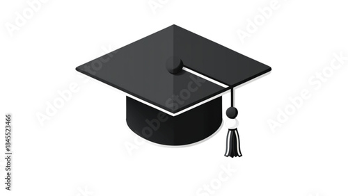 graduation cap and diploma vector