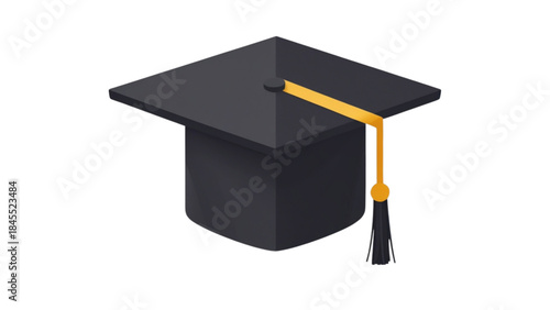 graduation cap and diploma vector