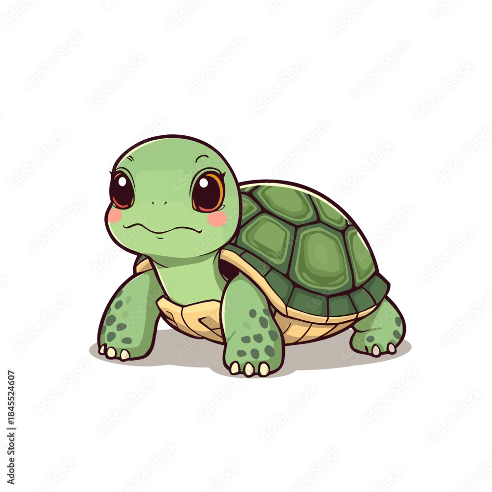 Fototapeta premium Cute Turtle Cartoon Very Cool