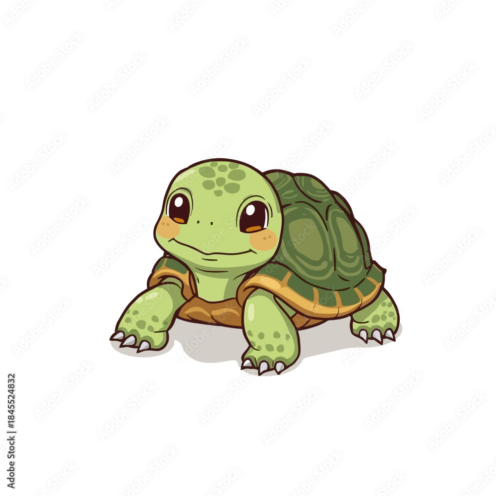 Fototapeta premium Cute Turtle Cartoon Very Cool