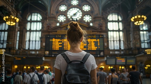 Wanderlust in Profile: Woman's Expression as She Prepares for a New Voyage