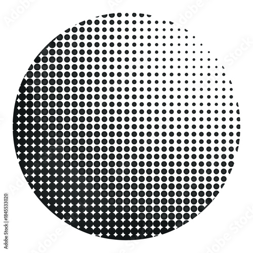 Abstract halftone circle dots pattern background illustration