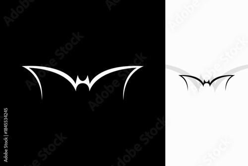 Colorful Bat Logo Design – Modern Creative Bat Icon with Bold Shape for Branding, Mascot, Halloween, and Dark Theme Projects