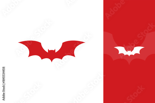 Colorful Bat Logo Design – Modern Creative Bat Icon with Bold Shape for Branding, Mascot, Halloween, and Dark Theme Projects