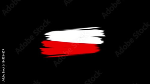 brush stroke line  animation. brush title frame, brush texture grunge background. 