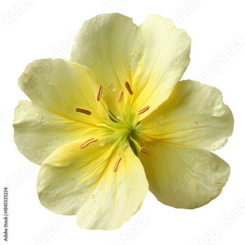 Flower With Water Drops on Petals in Natural Light