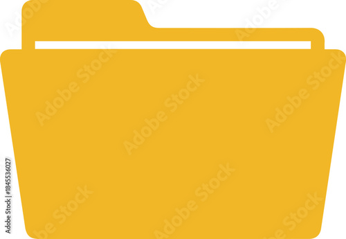 Yellow Folder File Storage Icon