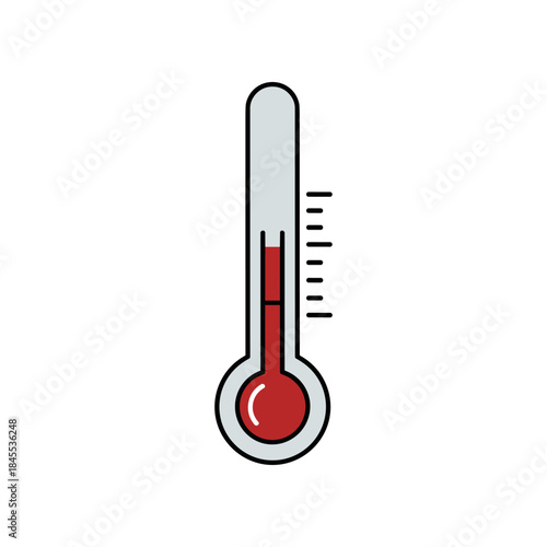 Thermometer Indicating Elevated Temperature Health Monitoring Tool.