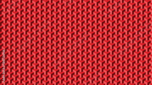 Seamless Isometric Geometric Cube Pattern Vector Background. Abstract seamless vector pattern featuring a classic 3D isometric cube design.