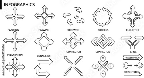 Various christian cross symbols and designs