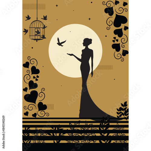 African ethnic abstract Egyptian vector illustration
template, wall art design, 