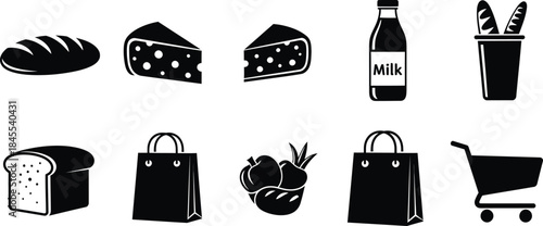 Grocery shopping and food items