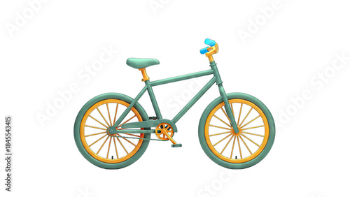 3D Bicycle Isolated on White Background