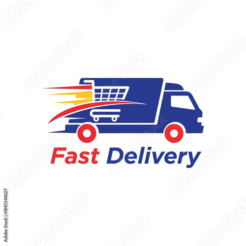 Police car logo vector illustration: a free symbol design for vehicle transportation business on web