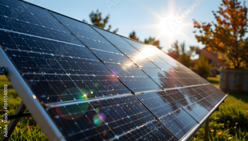 Harnessing solar energy home backyard photography natural light close-up renewable energy benefits