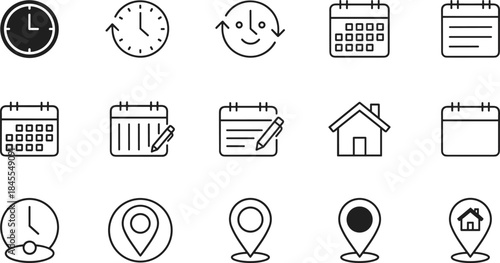 Sequential Vector Icons Showing the Correct Process for Hand Washing, Including Wetting Hands Under the Faucet, Lathering with Soap, and Rinsing for Hygiene and Health Awareness.