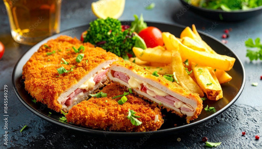 Fototapeta premium Cordon Bleu vom Schwein