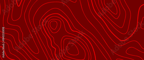 Abstract red vector background with glowing contour lines forming organic topographic shapes, creating a bold, modern, and dynamic pattern.