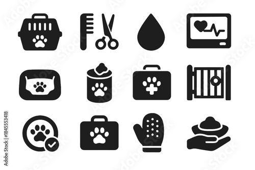 Care transparency icon icons vector careful sterile grooming pet no essential