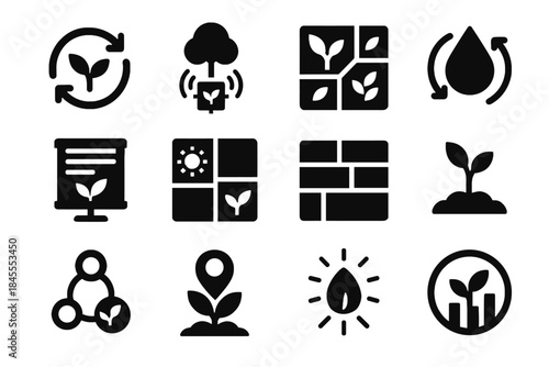 Icon no vector tile marker icons map smart geometric inside agriculture exact
