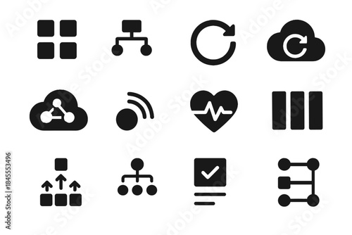 White vector even invisible rollout icon no computing icons cloud sterile consistent