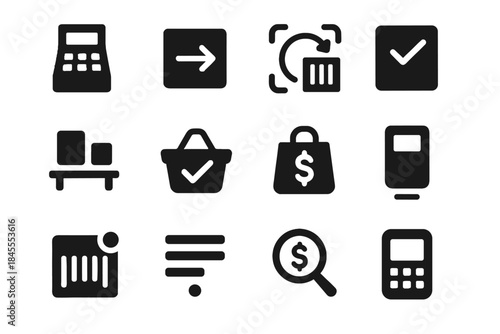 Equal retail vector uniform flat minimal pos icon tile sterile block background