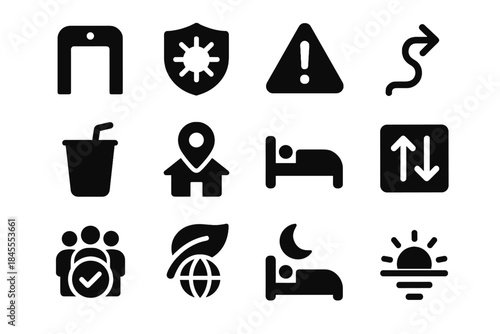 Cells no icon consistent even vector safety white background guidelines travel thickness