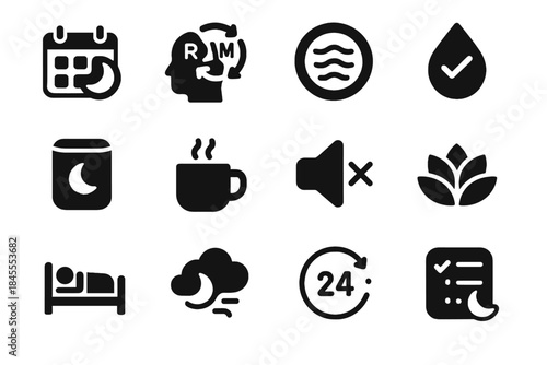 Shape gradients no icons cycle cells icon balanced sleep geometric vector spacing