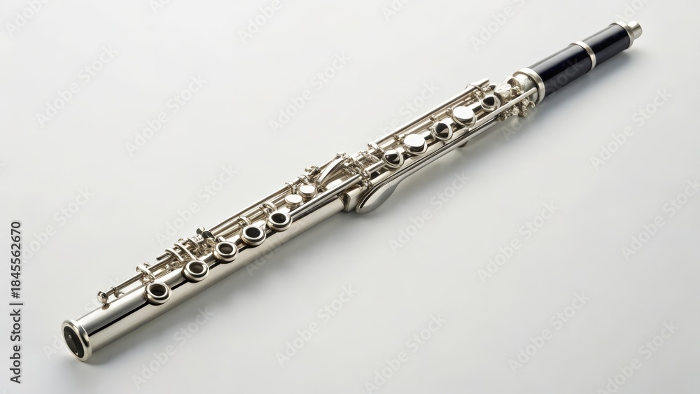 Fototapeta premium Silver Plated Oboe with Delicate Keys
