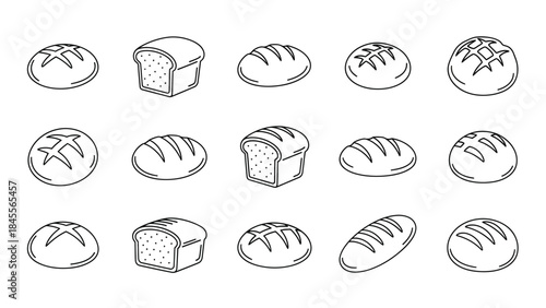 Vector set of chocolate Easter eggs with sweet bakery dessert icons on white background