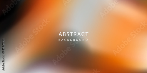 Modern abstract fluid background with smooth flowing curves in black, gray, and orange tones. Ideal for creative, tech, or gaming visuals.