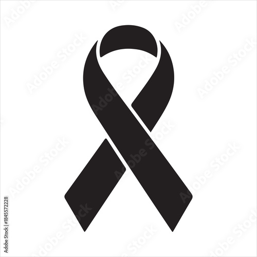 black awareness ribbon