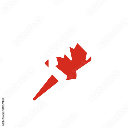 Canada Flag Map Pin In Icon