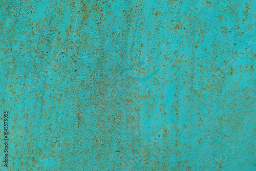 Green paint, background. Texture of cracked old paint.